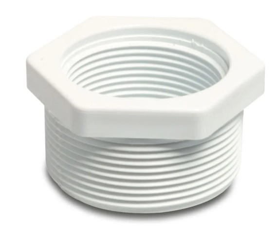 Reduzierstück PVC-U2"x1 1/2"AG x Innengewinde